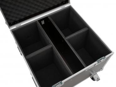 Preview: ROADINGER Flightcase 4x LED Theatre COB 100 Serie mit Rollen