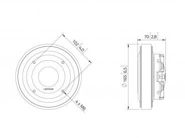 LAVOCE DF20.30T 2" Kompressionstreiber, Ferrit