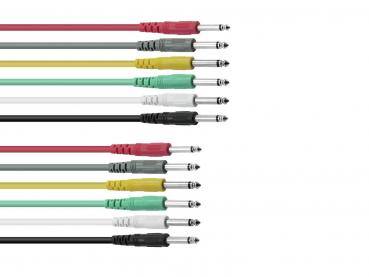OMNITRONIC Klinkenkabel 6,3 Patchcord mono 6x1,5m