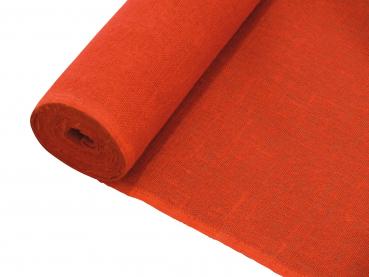 EUROPALMS Dekostoff, Rupfen, rot, 130cm