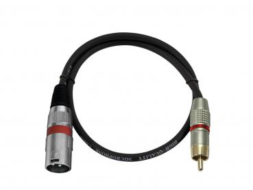 OMNITRONIC Adapterkabel Cinch/XLR(M) 0,6m rt