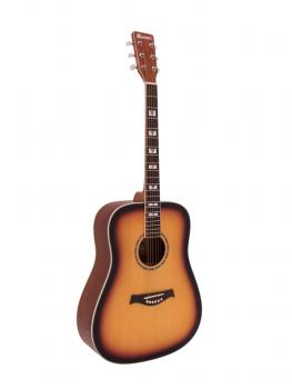 DIMAVERY STW-40 Westerngitarre, sunburst