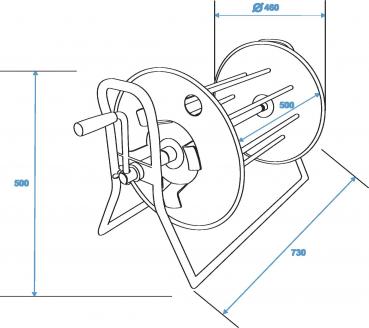 SCHILL Kabeltrommel SK4602.RM A=460/C=500