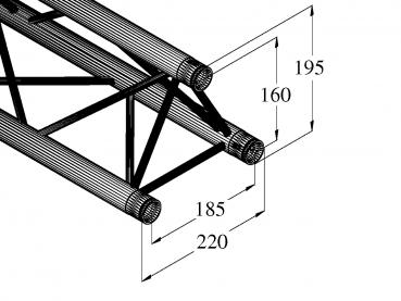 ALUTRUSS DECOLOCK DQ3-S1000 3-Punkt-Traverse sw