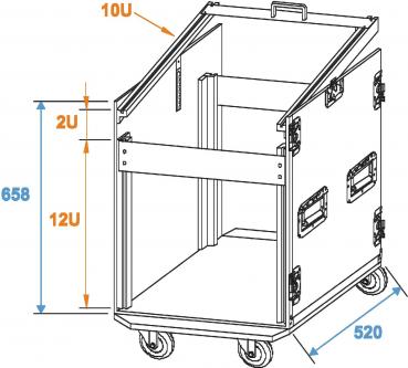 Preview: ROADINGER Spezial-Kombi-Case U 12HE