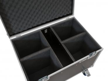 Preview: ROADINGER Flightcase 4x LED Theatre COB 200 Serie, mit Rollen
