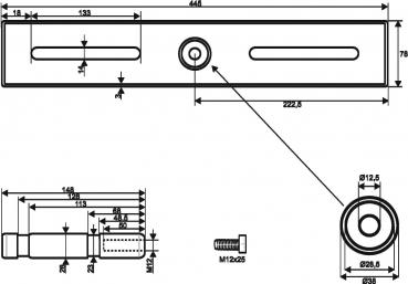 EUROLITE TAH-52 Traversenadapter mit Zapfen