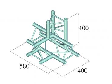 ALUTRUSS DECOLOCK DQ3-PAT42 4-Weg T-Stück \/