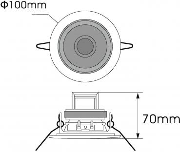 OMNITRONIC CS-2.5C Deckenlautsprecher sil