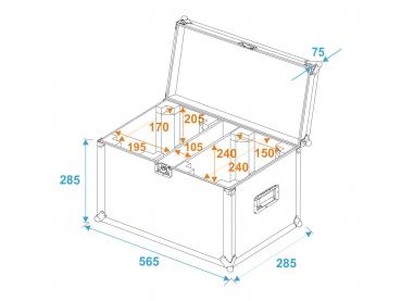 ROADINGER Flightcase 2x TMH-14/FE-300