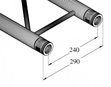 ALUTRUSS BILOCK BQ2-S2500 2-Punkt-Traverse sw