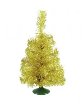 EUROPALMS Tischtannenbaum, gold, 45cm