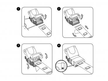 EUROLITE LED Strip flexibler Verbinder 4Pin 10mm