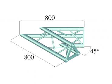 ALUTRUSS TRISYSTEM PAC-19 Eckstück 2-Weg 45°