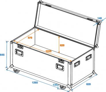 Preview: ROADINGER Universal-Tour-Case 120cm mit Rollen Profi