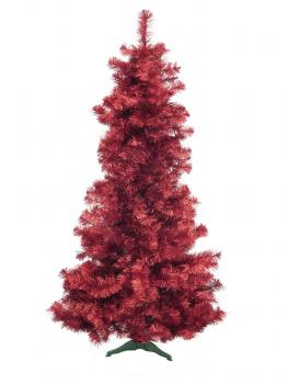 EUROPALMS Tannenbaum FUTURA, rot-metallic, 210cm