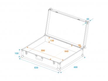 ROADINGER Universal-Koffer-Case Pick 62x47x19cm