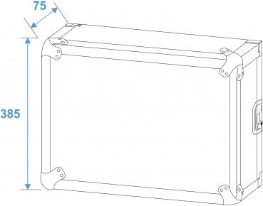 ROADINGER Rack Profi KM 8HE 55cm mit Rollen