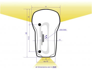 Preview: EUROLITE LED Neon Flex 230V Slim warmweiß 100cm