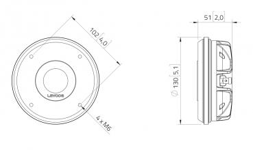 LAVOCE DN14.300T 1,4" Kompressionstreiber, Neodym