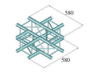 ALUTRUSS DECOLOCK DQ4-SPAC41 4-Weg Kreuz sw