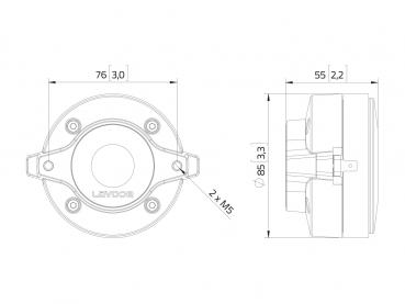 LAVOCE DF10.101L 1" Kompressionstreiber, Ferrit