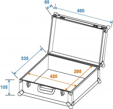 ROADINGER Universal-Koffer-Case FOAM, blau