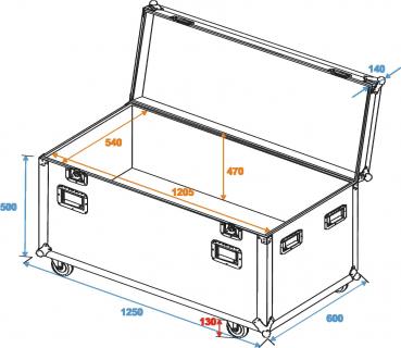 Preview: ROADINGER Universal-Tour-Case 120cm mit Rollen ODV-1