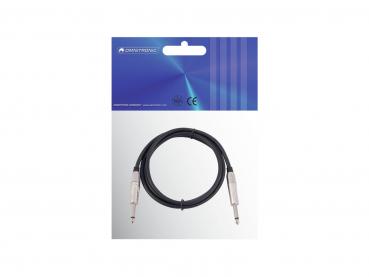 OMNITRONIC Klinkenkabel 6,3 mono 1,5m sw ROAD