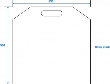Preview: ROADINGER Trennwand (groß) für Universal-Tour-Case