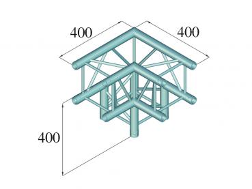 ALUTRUSS DECOLOCK DQ4-SPAL30 3-Weg Ecke 90° sw