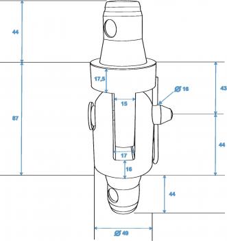 ALUTRUSS Tower Scharnier
