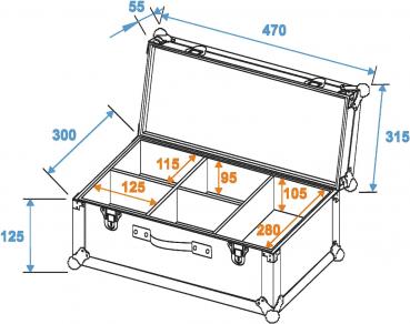 ROADINGER Flightcase 4x TL-3 TCL