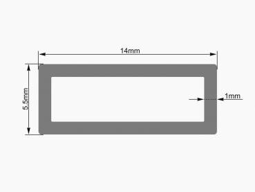 EUROLITE Leer-Rohr 14x5,5mm clear LED Strip 4m