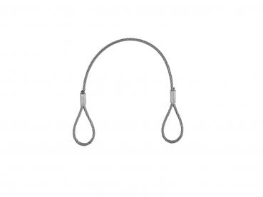 EUROLITE Stahlseil (SC) 400x3mm silber