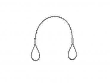 EUROLITE Stahlseil (SC) 400x4mm silber
