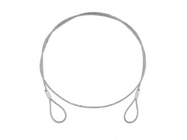 EUROLITE Stahlseil (SC) 900x4mm silber