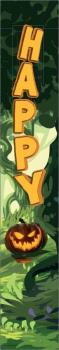 EUROPALMS Halloween Banner, Geisterwald, 2er-Set, 30x180cm