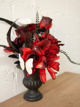EUROPALMS Halloween Tischdeko, Rosen, 28cm