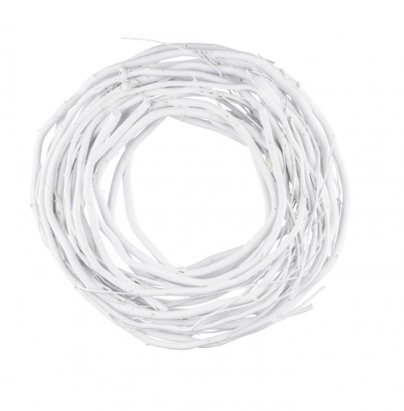 Neu Naturkranz, weiß, Ø 30 cm / Höhe: 6 cm, "Germany", handgefertigt
