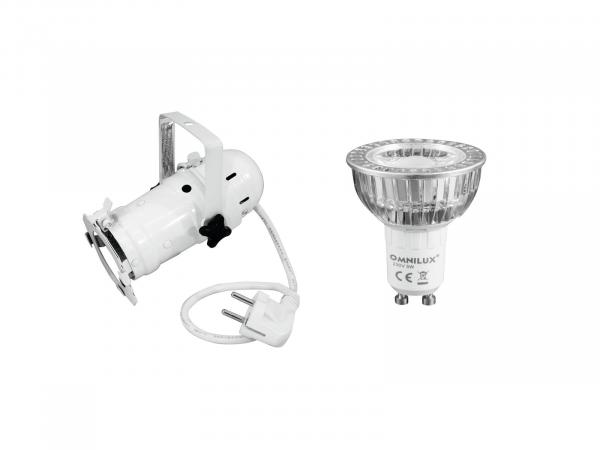 EUROLITE Set PAR-16 Spot ws + GU-10 230V COB 1x3W LED 2700K