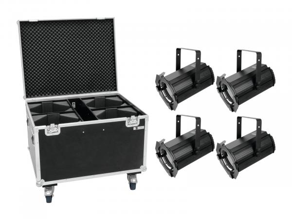 EUROLITE Set 4x LED THA-100F MK2 Theater-Spot + Case