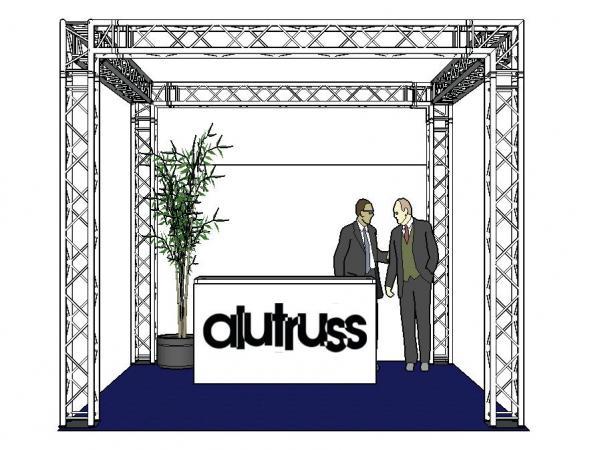 ALUTRUSS Traversenset QUADLOCK 6082 Quadrat 4x4x3,5m (BxTxH)