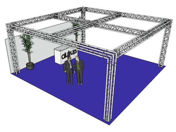 ALUTRUSS Traversenset QUADLOCK 6082 Quadrat 7,71x7,71x3,5m (BxTxH)