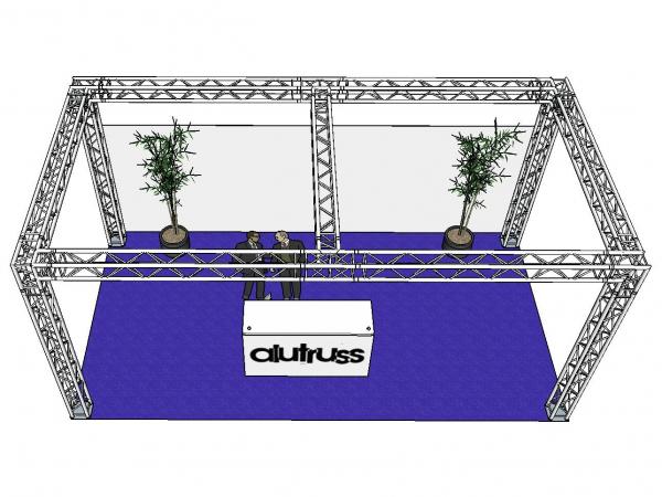 ALUTRUSS Traversenset QUADLOCK 6082 Rechteck 7,71x4x3,5m (BxTxH)