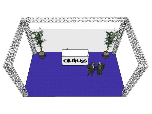 ALUTRUSS Traversenset QUADLOCK 6082 U-Form 7x4x3,5m (BxTxH)