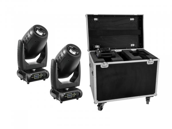 FUTURELIGHT Set 2x DMH-200 LED Moving-Head + Case