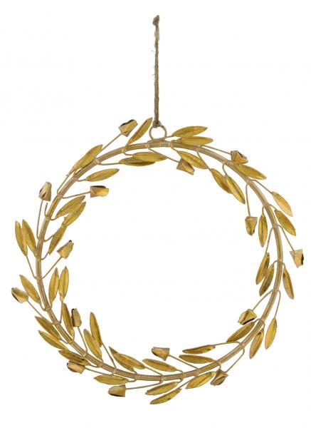 NEU Metallhänger, Kranz, gold, ø 12cm, "Germany", handgefertigt