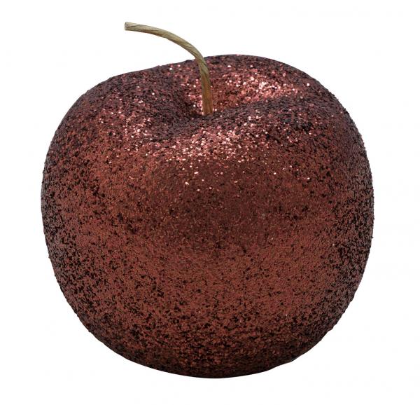 Keramikapfel, braun, glitzer, handgefertigt, *Germany*