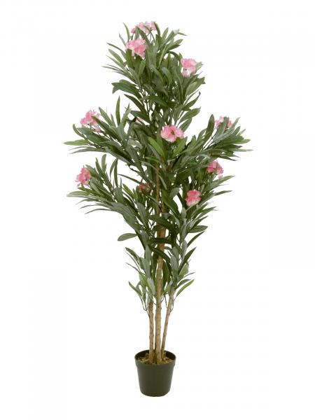 EUROPALMS Oleanderbaum, Kunstpflanze, rosa, 150 cm